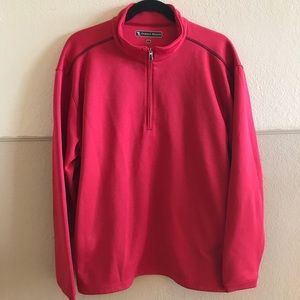 Quarter Zip Pullover Sweatshirt ⛳️ Red Performance
